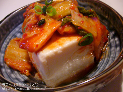 精進キムチ冷奴
