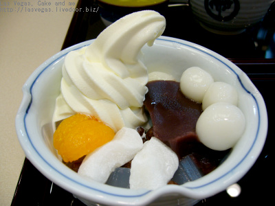 白玉クリームあんみつ