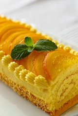 オレンジのロールケーキ