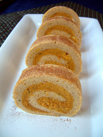 パンプキンロールケーキの作り方 カリフォルニアのばあさんブログ Powered By ライブドアブログ