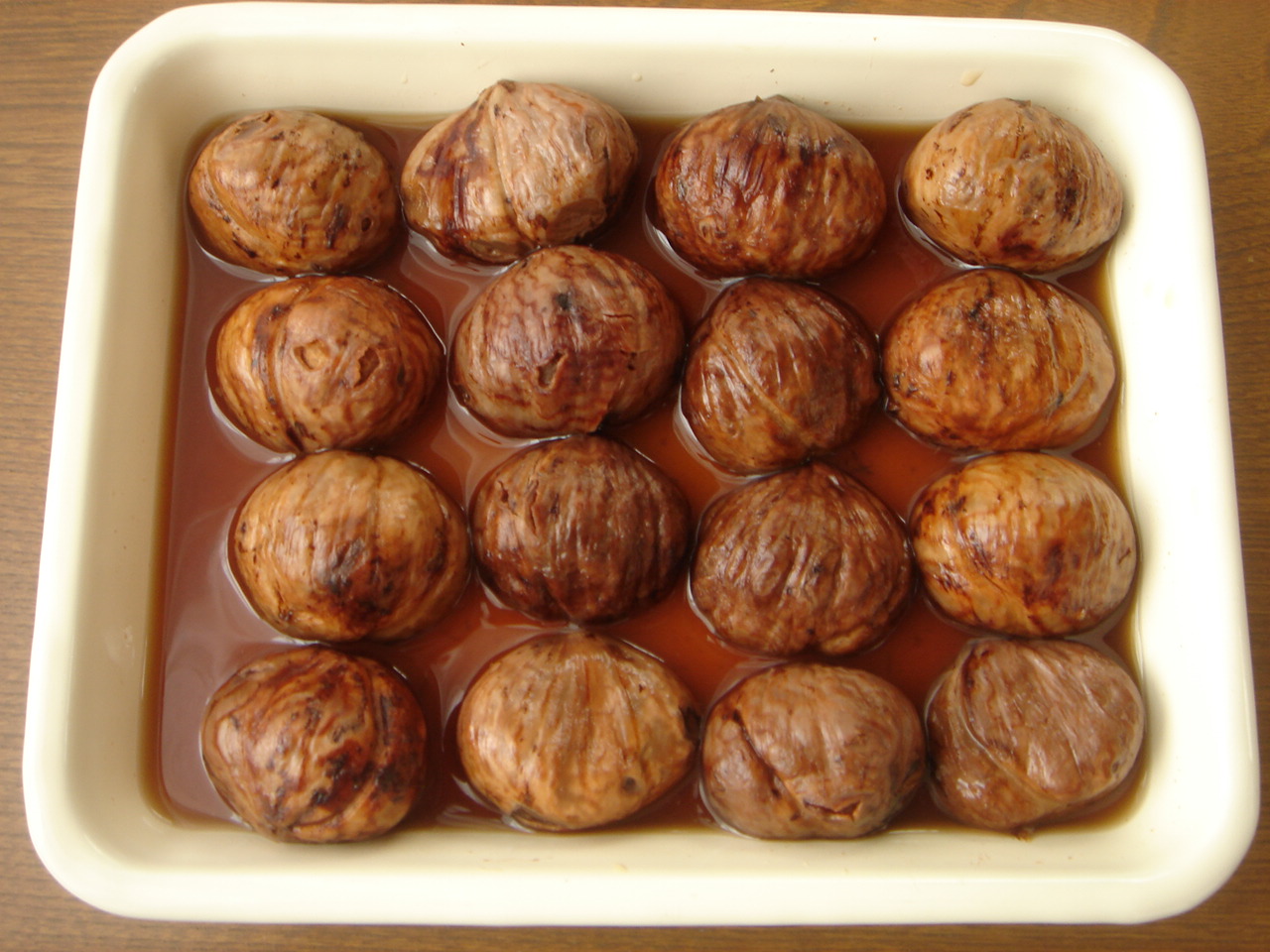 栗の渋皮煮 きょうのおやつ。とごはん。