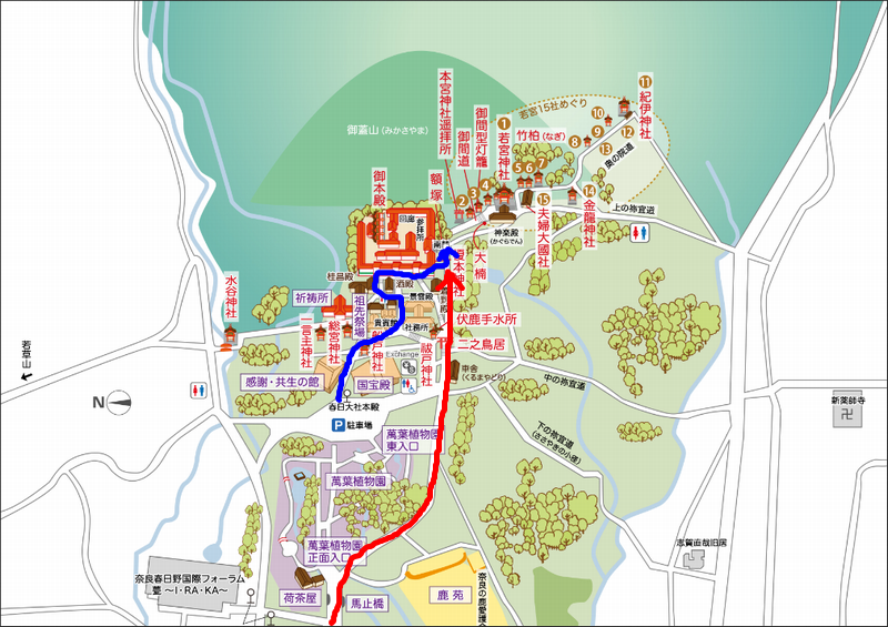 春日大社MAP