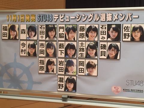 STU48って11月までSHOWROOM以外やることないけど大丈夫?