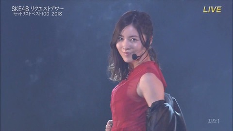 【SKE48】リクエストアワーで松井珠理奈の赤いピンヒールとプロフェッサーが3位