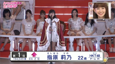 【HKT48】指原莉乃は強すぎてツマランから総選挙辞退すべき
