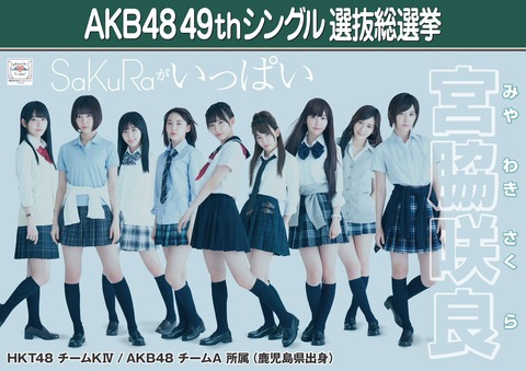 【HKT48】宮脇咲良の選挙公約候補がどれも金が掛かりそう・・・