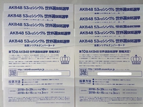 【AKB48総選挙】どのメンバーに何票入れたか正直に言ってくスレ
