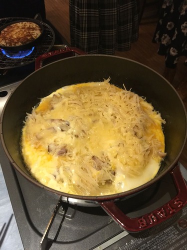 ガレット焼き中