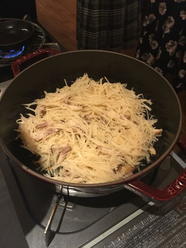 ガレット焼き中