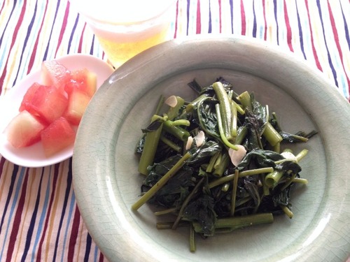 空芯菜炒め
