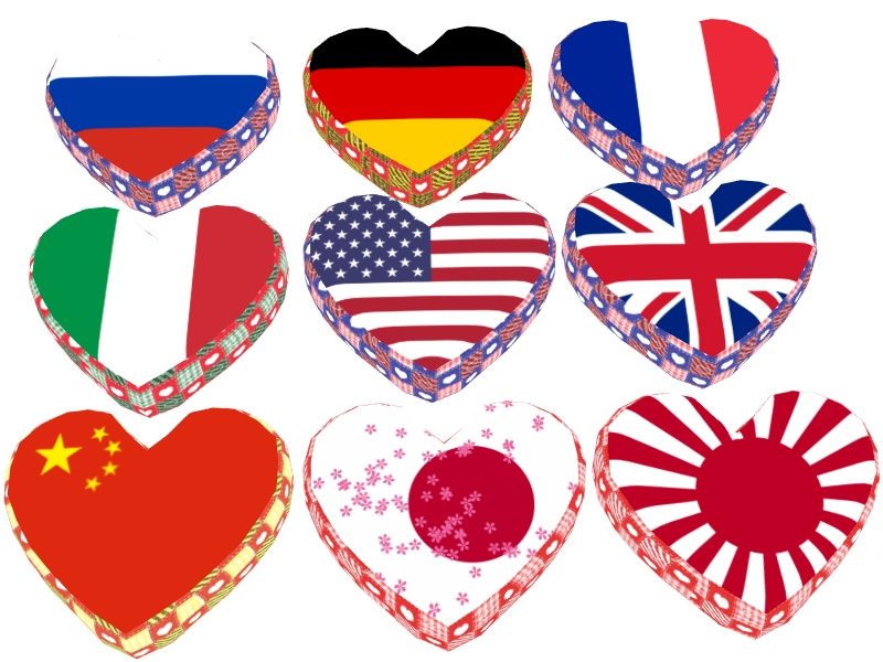 ハート型の国旗クッション http//ux.getuploader.com/chisato_mmd/download/9/heart2.zip ぱす 愛国心が試される?