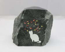 猫と紅葉