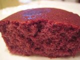 紅芋ケーキの断面@紅谷