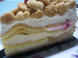 クレームのケーキの断面@ユーハイム(伊勢丹)