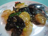 帆立ときくらげの炒め物@新北京