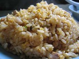 叉焼炒飯のアップ@