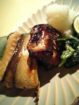 脂カマスの塩焼きと鰆の照り焼き@たき下