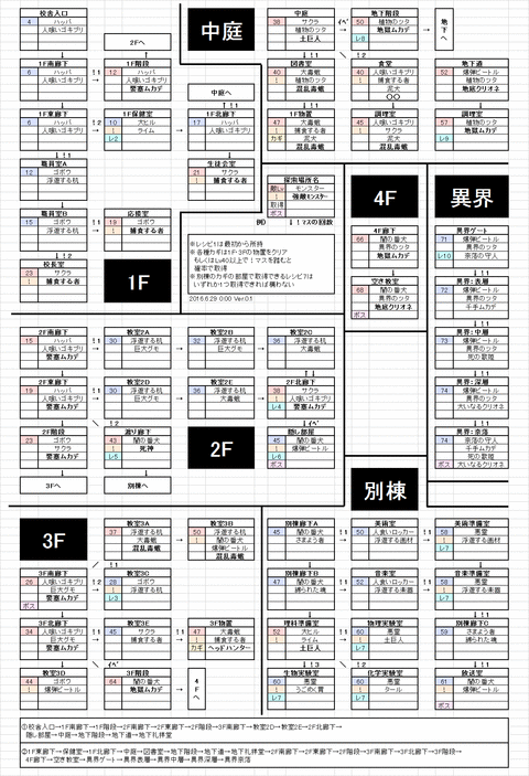 ダン&ジョン高校 MAP