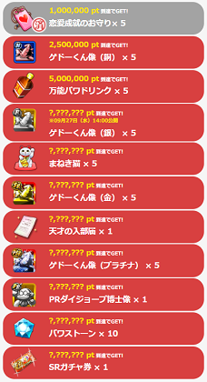 ライバルを呼び戻せ!報酬