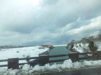 海と雪