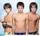 ダイブ!! 爽やかな少年たちの水着姿も凛凛しかったですなぁ