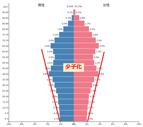 日本人口ピラミッド