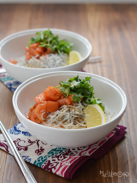 しらすのエスニック涼麺