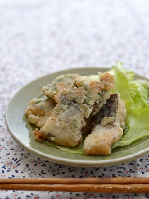 塩サバの大葉衣竜田揚げ