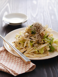 純白塩昆布ドレッシングの白菜サラダR