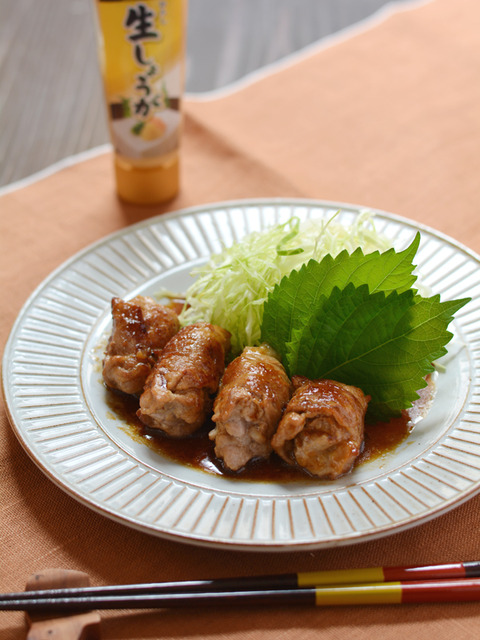 豚肉のねりしょうが巻きR3