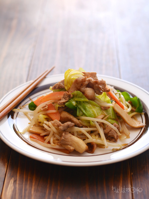 野菜炒め_鉄フライパン