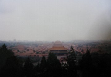 北京市内観光・景山公園からの故宮