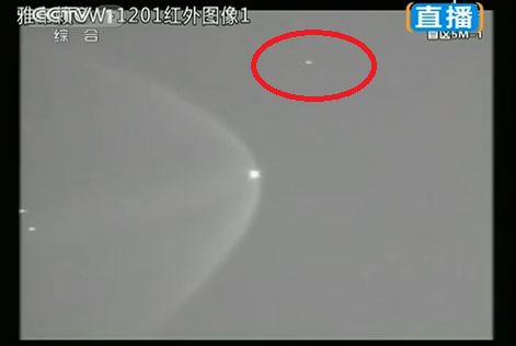 中国の有人宇宙ロケット発射映像にＵＦＯが映り込む※問題のシーンは18:58から  