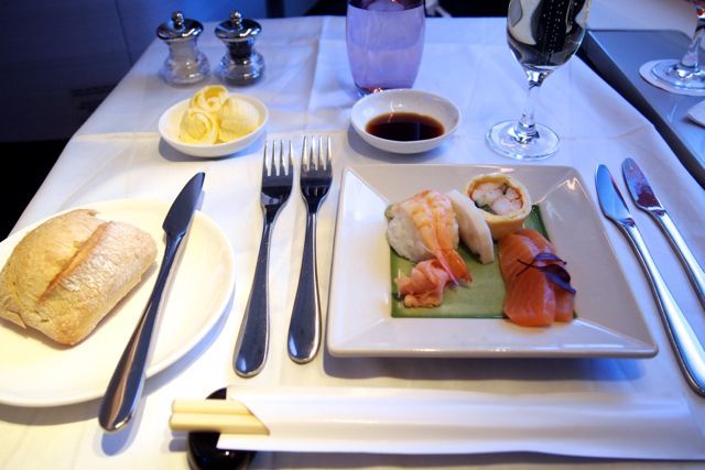 ブリティッシュエアウェイズ ファーストクラス機内食 : Ciel