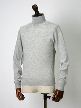 美品】近年 クルチアーニ カシミヤ100% ハイネック ニット グレー 50