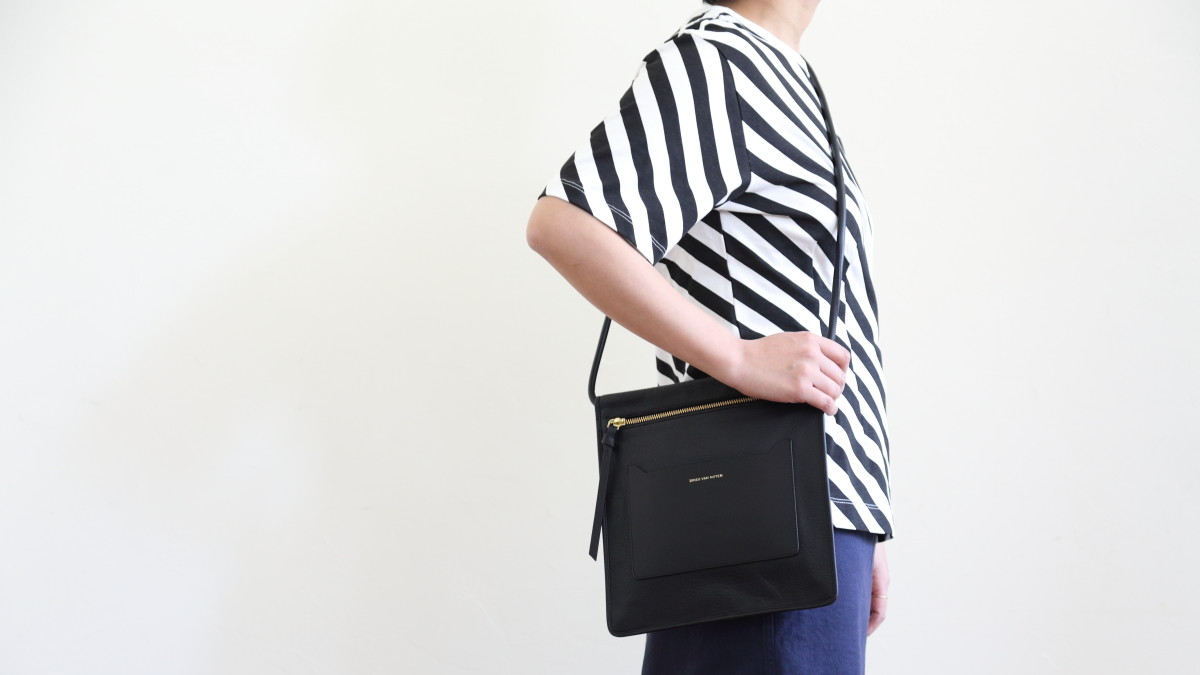 DRIES VAN NOTEN ストライプ メッセンジャーバッグ DRIES VAN NOTEN ストライプ メッセンジャーバッグ