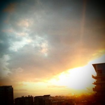 夕日