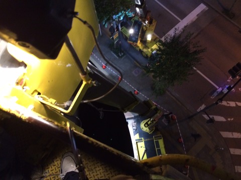 高所作業 イルミネーション設営