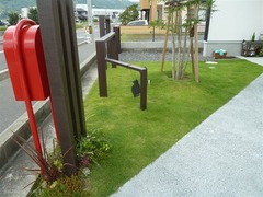 玄関のアプローチ