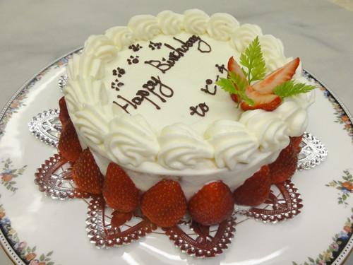ピーチBirthdayケーキ