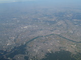 名古屋上空? スタジアムが・・・