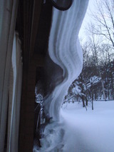 変な雪