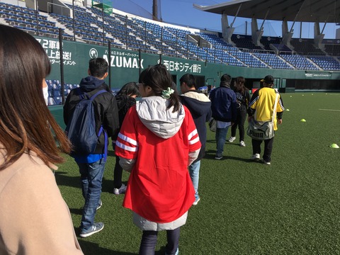 4.グラウンドにも入ることができました