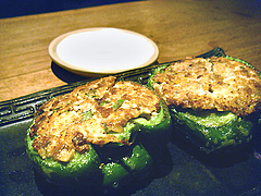 ピーマン納豆詰め