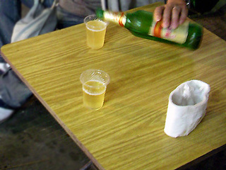 屋台に居座る私達(笑)