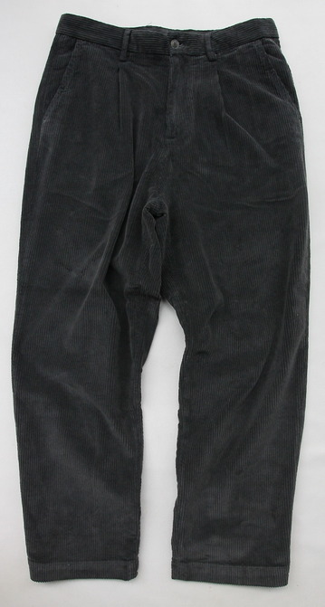 Riccard Metha Corduroy 1 Tuck Wide Trousers GREY (5)