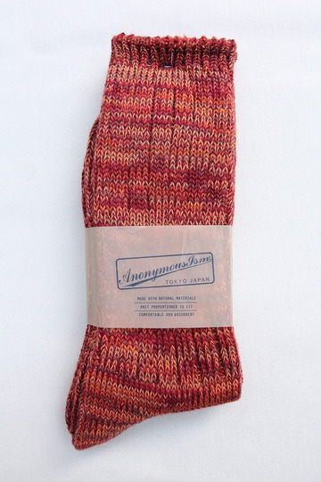 Anonymous Isme 5 Color Mix Socks WINE (2)