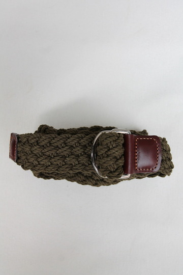 ATHISON Cotton Ring Belt OLIVE (3)