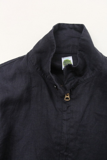 Arbre Linen Zip Jacket NAVY (2)