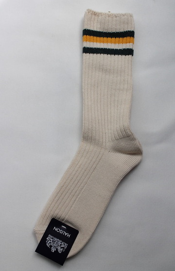 HALISON Organic Cotton IVY Crew GREEN X GOLD